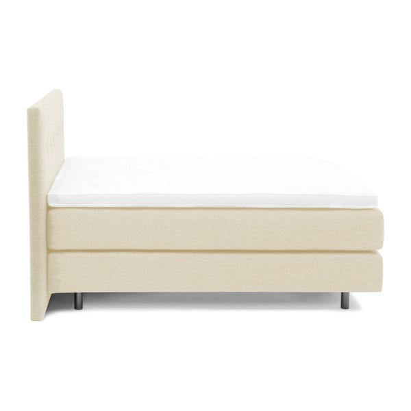 Krémová boxspring postel Vivonita Lando, 200 x 200 cm-image-1