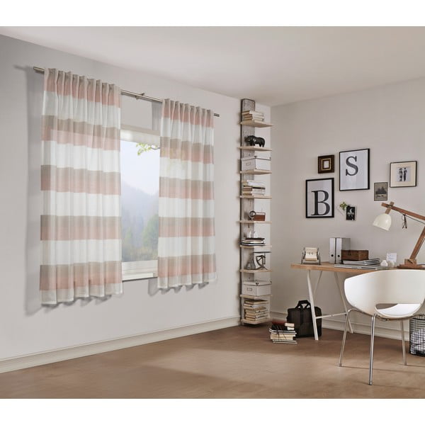 Розова завеса 175x140 cm Etamine - Gardinia-image-2