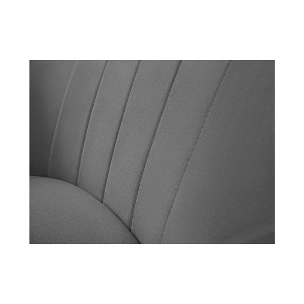 Кресло от сиво кадифе Sardaigne - Mazzini Sofas-image-3