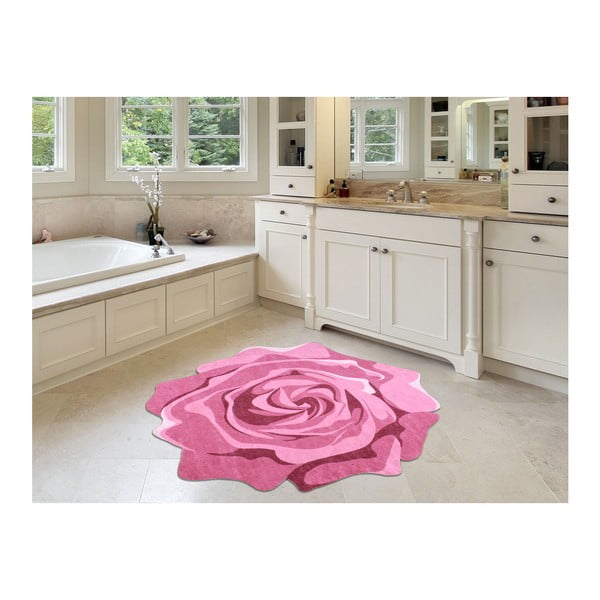 Килим Rose Duro, ⌀ 80 cm Pembe - Vitaus-image-1