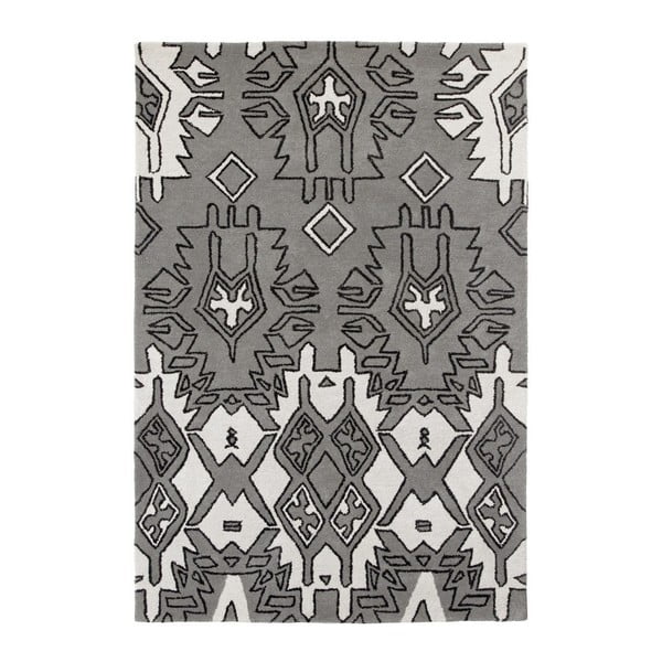 Šedo-stříbrný ručně tkaný koberec Think Rugs Spectrum, 120 x 170 cm