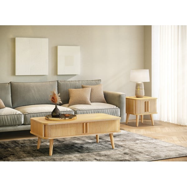 Масичка за кафе от дъбова дървесина 58x107,5 cm Rove - Woodman-image-1