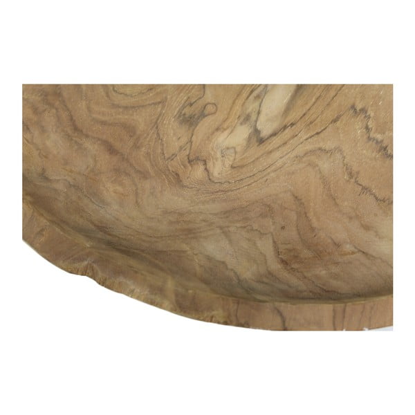 Поднос, изработен от необработено тиково дърво Blank - HSM collection-image-3