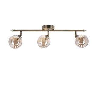 Лампа за таван в бронзов цвят със стъклен абажур ø 10 cm Rodia - Candellux Lighting