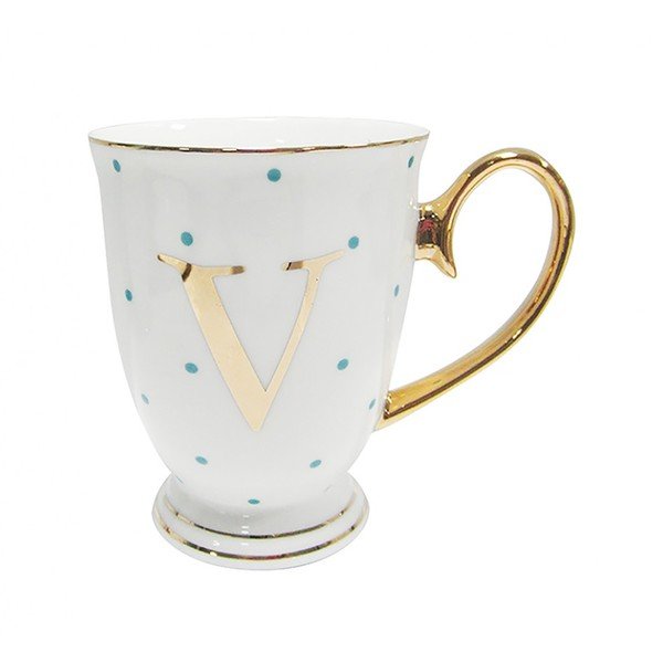 Písmenkový
  hrnek V s modrými puntíky-image-2