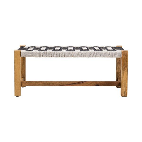 Черно-бял пейка от масивно дърво Satna – Premier Housewares-image-2