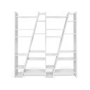 Бял шкаф за книги 190x195 cm Delta - TemaHome