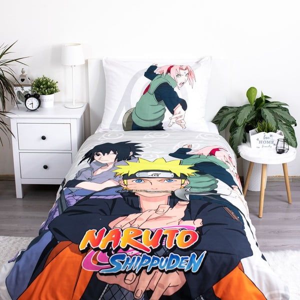 Единично  памучно детско спално бельо 140x200 cm Naruto – Jerry Fabrics-image-2