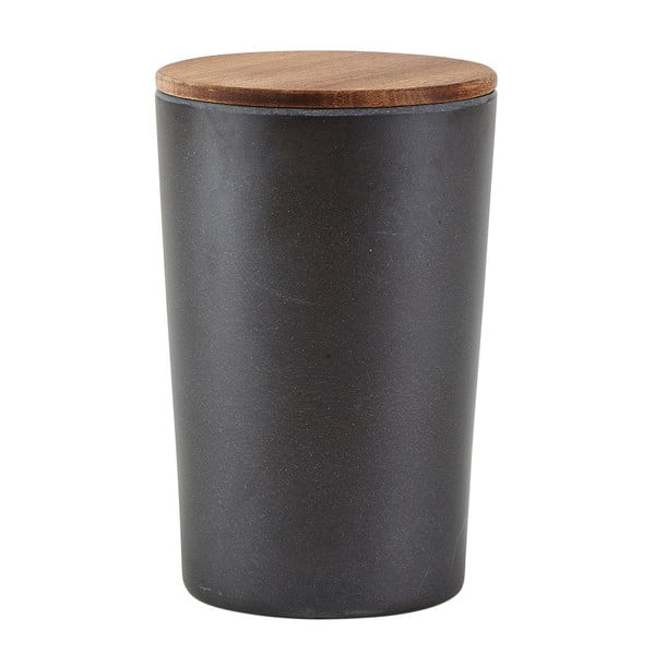 Черен бамбуков контейнер за храна с капак , 1,3 л - Villa Collection