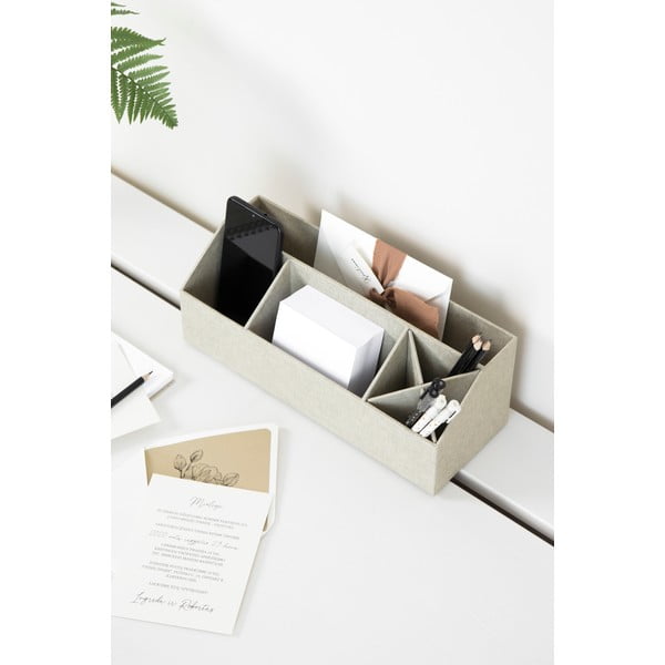 Картонен органайзер за канцеларски материали Elisa Canvas Paper Laminate – Bigso-image-1