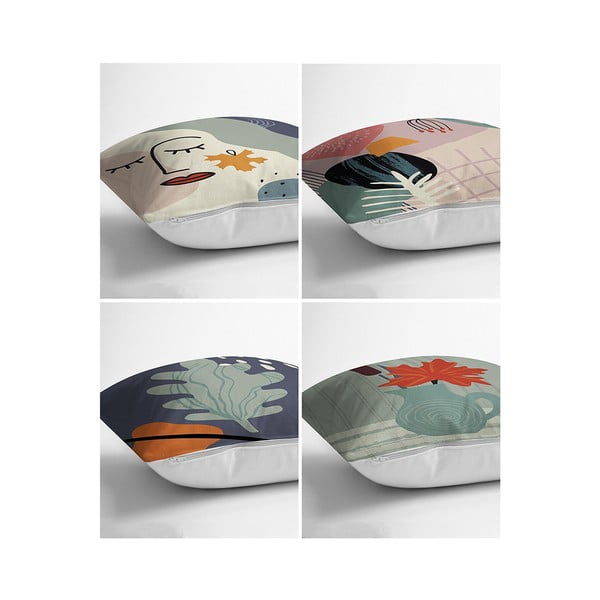 Калъфки за възглавници в комплект от 4 броя 43x43 cm - Mila Home-image-1