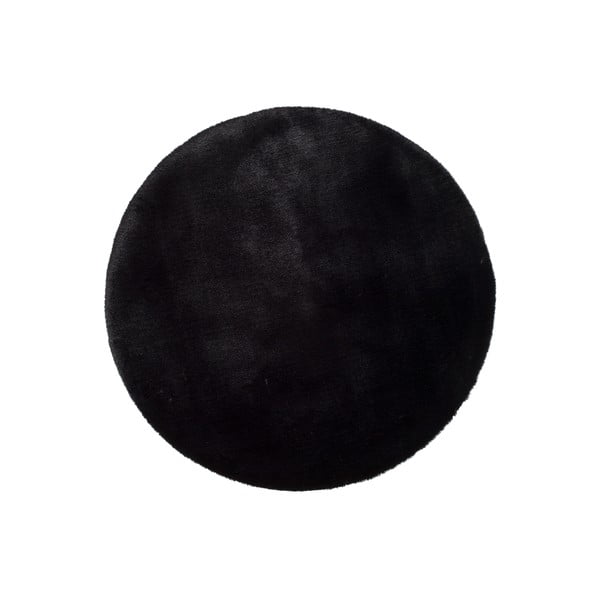 Черен килим Fox Liso, Ø 120 cm - Universal