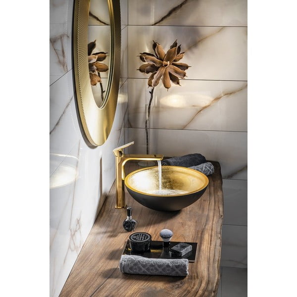 Стояща батерия за мивка в златист цвят Spy – Sapho-image-1