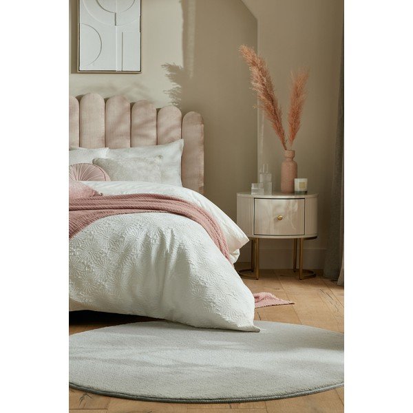 Светлосив кръгъл килим 133x133 cm - Flair Rugs-image-2