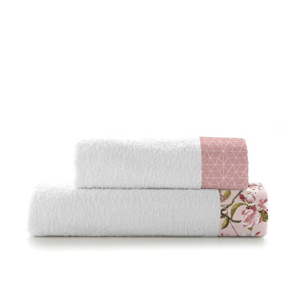 Комплект от 2 памучни кърпи Rose Chinoiserie - Happy Friday Basic-image-2