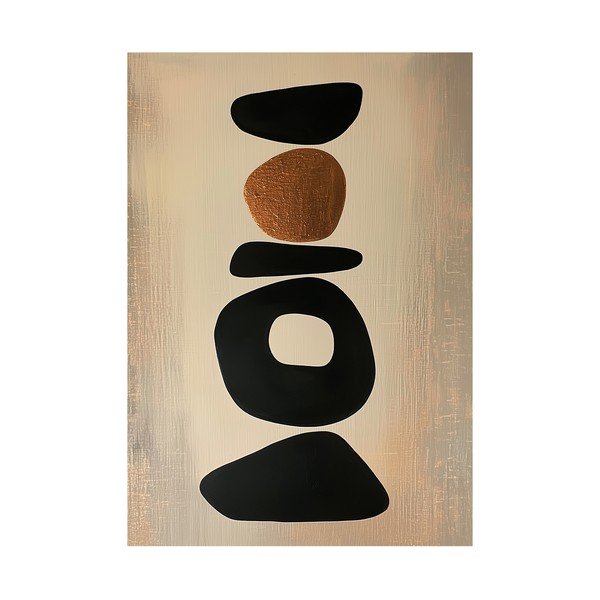 Печатна върху платно картина 70x100 cm Stones – Styler
