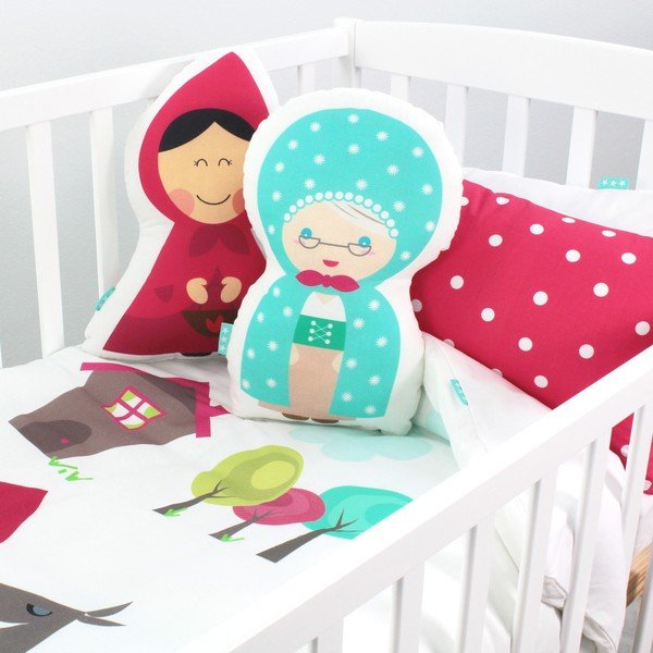 Детска памучна завивка и възглавница , 100 x 120 cm Grandma - Mr. Fox-image-3