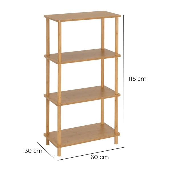 Стелаж в естествен цвят 60x115 cm – Casa Selección-image-4