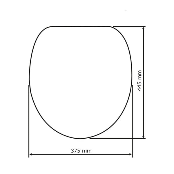 Бяла тоалетна седалка с лесно затваряне , 44,5 x 37,5 cm Samos - Wenko-image-4