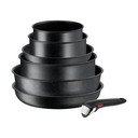 Алуминиев комплект съдове 7 бр. INGENIO Black stone L3998702 – Tefal