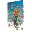 Картички в комплект 5 бр. с коледен мотив Treehouse  – Roger la Borde