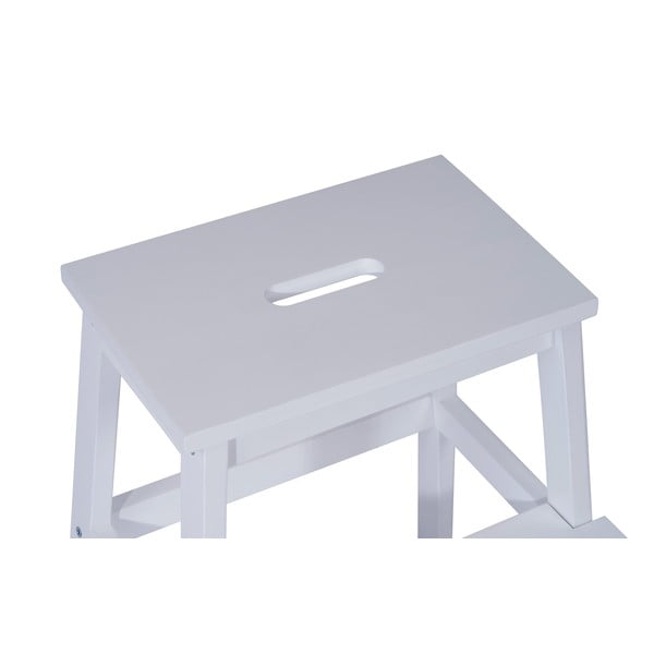 Бяла табуретка от каучуково дърво Corg - Bonami Essentials-image-3