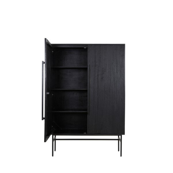 Черно шкафче от масивно манго 120x180 cm Abage – Light & Living-image-2