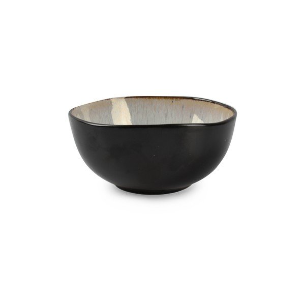 Черна/бежова глинена купичка 390 ml Lunar – Salt&Pepper-image-2
