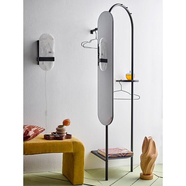 Черна метална стойка за дрехи Belen – Bloomingville-image-1