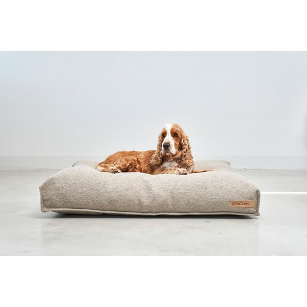 Светлокафяв матрак за куче от букле 120x90 cm Mondo Cappuccino L – MiaCara-image-1
