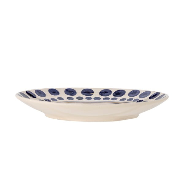 Бяло-тъмносиня керамична чиния ø 27 cm Shama - Bloomingville-image-1