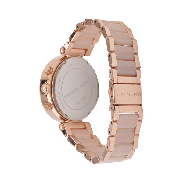 Hodinky s kamínky v barvě růžového zlata Michael Kors-image-3