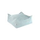 Детски пуф от рипсено кадифе в цвят мента Square – Wigiwama