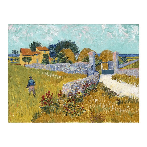 Репродукция на Винсент ван Гог - , 40 x 30 cm Farmhouse in Provence - Fedkolor