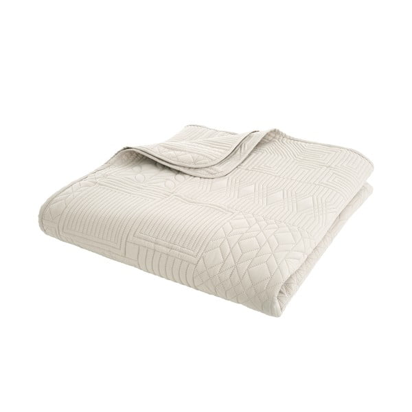 Бежово капитонирано покривало за легло 220x230 cm Folkstone Geo – Catherine Lansfield