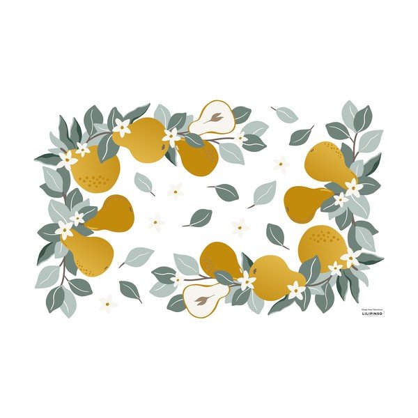 Лист със стикери 64x40 cm Pears Ornaments - Lilipinso