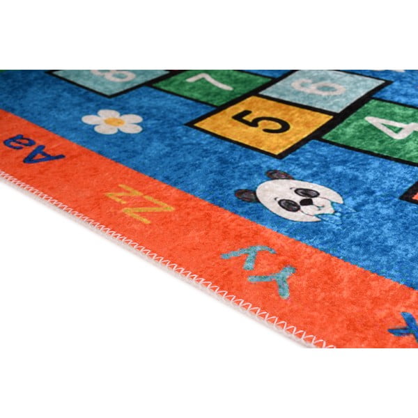 Оранжево детско килимче за игра подходящо за пране 160x230 cm Hopscotch Orange – Vitaus-image-2