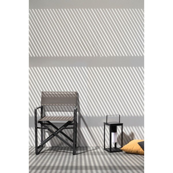 Черен LED фенер със соларен панел/с USB (височина 38 cm) Solar – Bizzotto-image-1