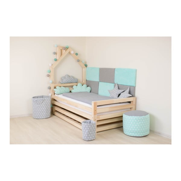 Set bílé zásuvky pod postel a 4 prodloužených nohou Benlemi, pro postel 80 x 160 cm-image-4