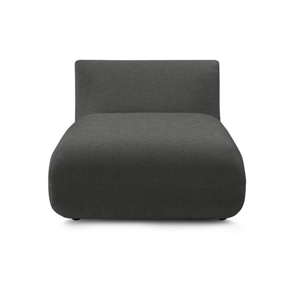 Сив велурен модул за диван Lecomte - Bobochic Paris