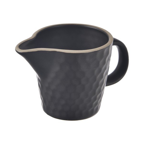 Черна керамична кана за мляко 100 ml Tea Time – Orion-image-2