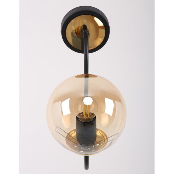 Стенна лампа в цвят жълта охра и черно ø 15 cm Oslo – Squid Lighting-image-1