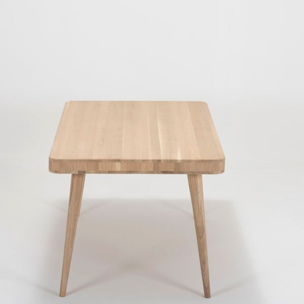 Дъбова маса за хранене Две, 140 x 90 cm Ena - Gazzda-image-4