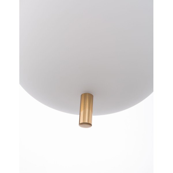 Бяло/в месингов цвят стъклено висящо осветително тяло ø 22 cm Lato – Nova Luce-image-4