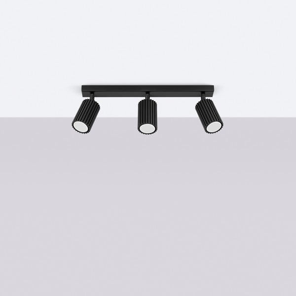 Черен прожектор 6,5x45 cm Gleam – Sollux-image-4