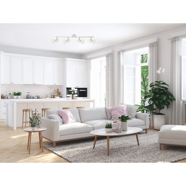 Бял прожектор 8x60 cm Ran – Fischer & Honsel-image-3