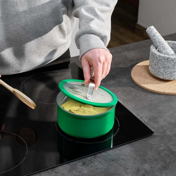 Гърне с капак/с керамично покритие подходящо за индукционен котлон 1,3 l Meda 3.0 – FABINI-image-1