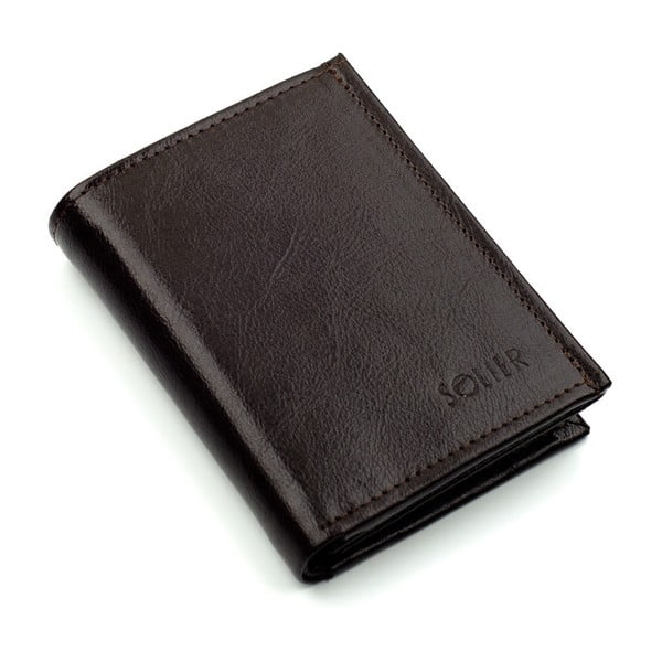 Pánská kožená peněženka SW04, černá