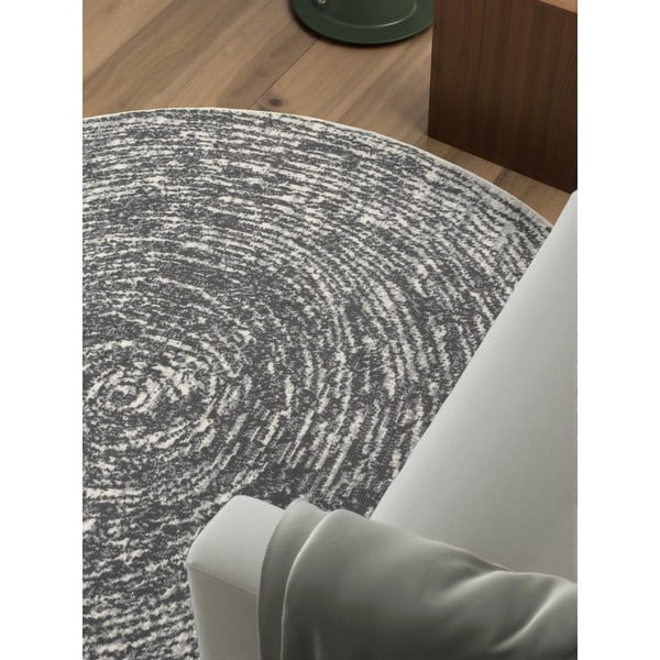 Сиво-кремав кръгъл килим ø 160 cm Gloria Cavallo – Hanse Home-image-2