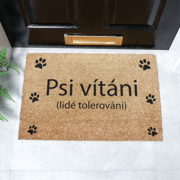 Изтривалка от кокосови влакна 40x60 cm Psi vítáni – Artsy Doormats-image-2